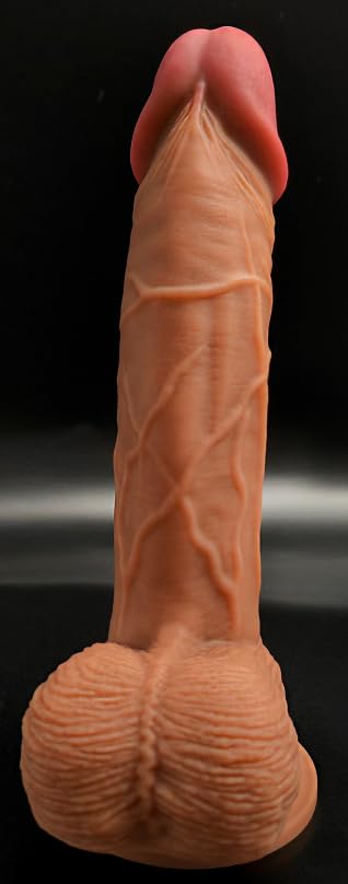 Gode réaliste de qualité, silicone souple liquide avec ventouse très forte sextoy pour masturbation hommes femmes couples pénis stimulation vaginale et anale du point G 12029 20 cm