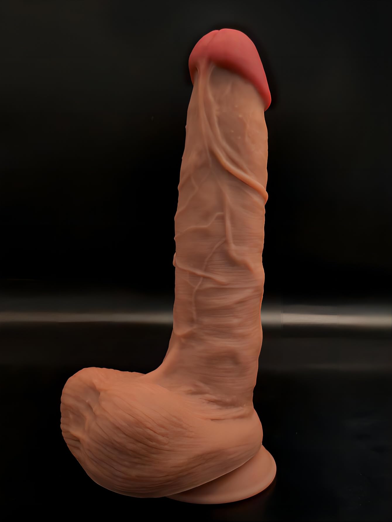 Gode réaliste de qualité, silicone souple liquide avec ventouse très forte sextoy pour masturbation hommes femmes couples pénis stimulation vaginale et anale du point G 11922 20 cm