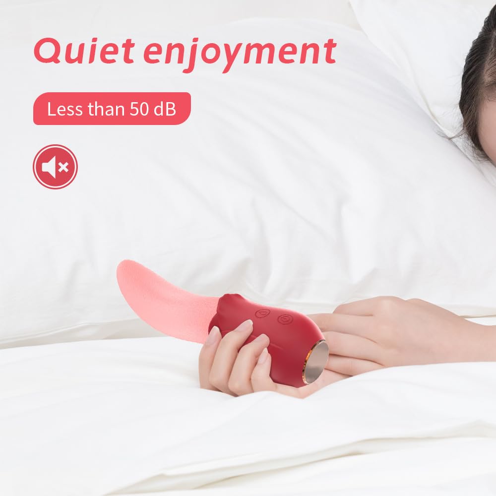 Vibromasseur en forme langue, stimulateur clitoridien, masseur pour les seins, cadeau silencieux pour femme, vibromasseur forme langue à ondes de pression avec sensation réaliste, stimulateur de clitoris