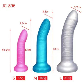 Premium Liquid Silicone Anal Plug Dildo for G-Spot & Butt Stimulation