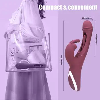 Premium Rabbit Vibrator for Women - Waterproof Silicone Clitoral Stimulator with 10 Vibration Modes