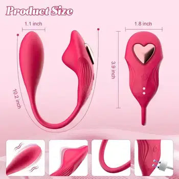 Wearable Vibrator Sex Toy APP Controlled G-Spot & Clitoral Stimulator - Toys