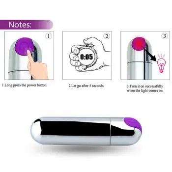 10-Speed USB Rechargeable Mini Vibrator for G-Spot and Clitoral Stimulation - Sex Toys