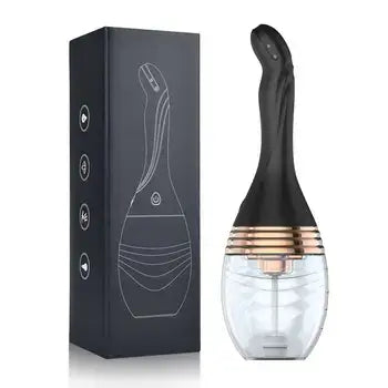 3-speed Electric Enema Bulb Douche Silicone Anal Cleaner 350ml - Sex Toys