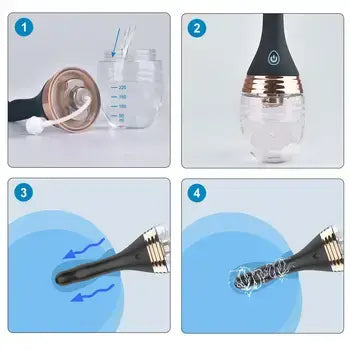 3-speed Electric Enema Bulb Douche Silicone Anal Cleaner 350ml - Sex Toys