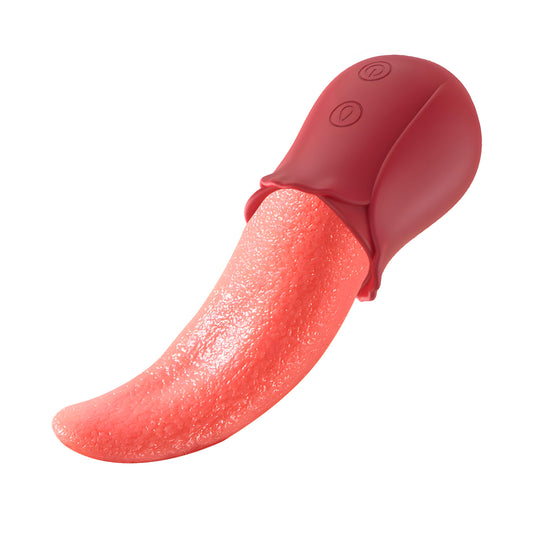 Realistic Tongue Licking Vibrators Clitoris Stimulator Nipple Massager Quiet Gift for Women Pressure Wave Tongue Vibrator with Realistic Feel Stimulator for Ladies