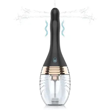3-Mode Electric Enema Bulb Douche - 12oz Waterproof Silicone Cleaner for Personal Hygiene