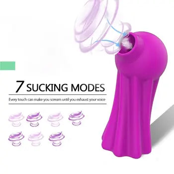 Octopus G-Spot Vibrator with Suction & Clitoral Stimulation for Intense Female Orgasms