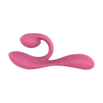 Massaggiatore vibrante doppio, sicuro per il corpo, impermeabile, ricaricabile tramite USB, di colore rosa, con design ergonomico e curvo. Spedizione gratuita. Consegna entro 24 ore.
