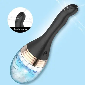 3-Mode Electric Enema Bulb Douche - 12oz Waterproof Silicone Cleaner for Personal Hygiene
