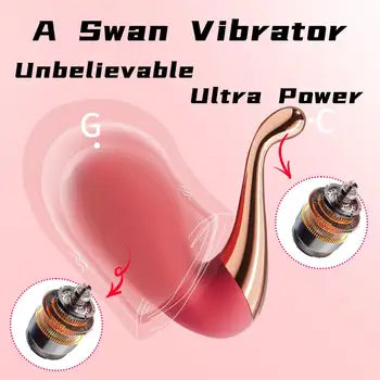 Vibratur Swan Bullet Stimulatur Klitorali Ultra Qawwi b'10 Modi ta' Vibrazzjoni li jinkludi Tbaħħir Ħieles u Ippakkjar Diskret