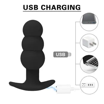 Beginner Anal Vibrator Adult Toy Silicone Anal Plug Remote Control Prostate Massager