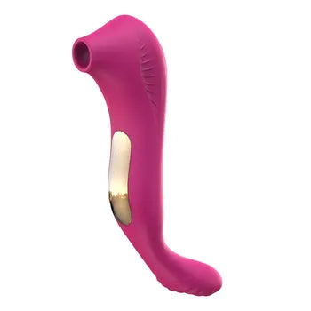 Dual Head Mini Vibrator Portable Clitoral Sucking Stimulator with Shock Masturbation Feature