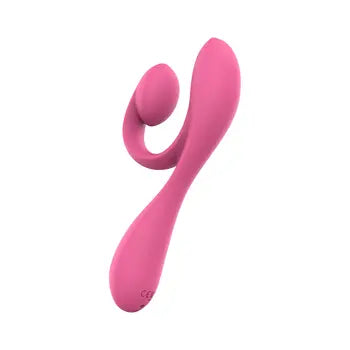 Massaggiatore vibrante doppio, impermeabile, ricaricabile tramite USB, in silicone rosa sicuro per il corpo, con spedizione gratuita e imballaggio discreto.