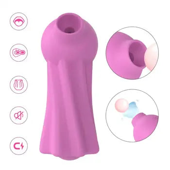 Vibratur tal-G-Spot forma ta' qarnita b'ġbid u stimulazzjoni klitorali roża bi Tbaħħir b'xejn u ppakkjar diskret