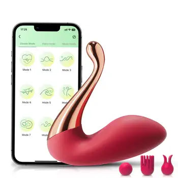 Vibratur Swan Bullet Stimulatur Klitorali Ultra Qawwi b'10 Modi ta' Vibrazzjoni murija b'app għall-ismartphone Kunsinna Ħielsa Jintbagħat fi żmien 24 siegħa
