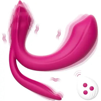 Vibratore erotico wireless indossabile 3 in 1 a forma di rosa, alimentato tramite USB, con design curvo, telecomando, spedizione gratuita, imballaggio discreto, rimborsi gratuiti.