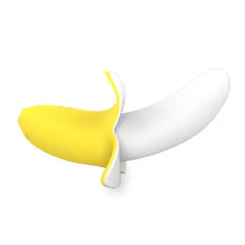 Vibratur tal-Banana Retrattili b'12-il Veloċità bi 12-il Modalità ta' Vibrazzjoni fl-isfar u l-abjad bi Tbaħħir Ħieles u Pakkett Diskret
