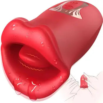 Sensual Tongue Licking Vibrator Multi-Speed Clitoral and Nipple Stimulator - Sex Toys
