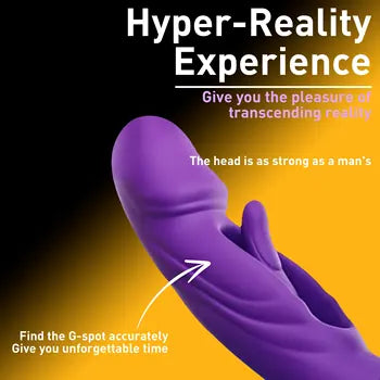 4-in-1 Rose Vibrator with Licking, Tapping, and Suction Modes for Clitoral & G-Spot Stimulation