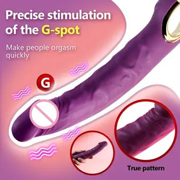 USB Rechargeable Waterproof G-Spot Vibrator with Handle Design - Women's Pleasure Toy