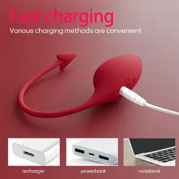 Vibratore a forma di uovo con telecomando tramite app Cupid - Massaggiatore indossabile per il punto G con 10 modalità di vibrazione, ricarica rapida e spedizione gratuita.