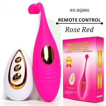 Ovulo vibrante Love Control con 10 modalità di vibrazione, stimolatore clitorideo, colore rosso rosato, con telecomando, spedizione gratuita, spedizione entro 24 ore, imballaggio discreto, rimborsi gratuiti.