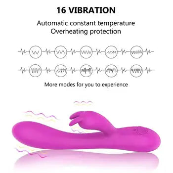 Dvoumotorový flexibilní vibrátor ve tvaru králíka se stimulací G-bodu a klitorisu s 16 vibračními režimy, dopravou zdarma a diskrétním balením.