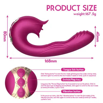 3-in-1 Nipple Clitoral Suction Vibrator with G-Spot Stimulator - Sex Toys