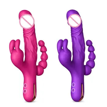 Premium USB Rechargeable Rabbit Vibrator Adult Pleasure Toy for Women and Men