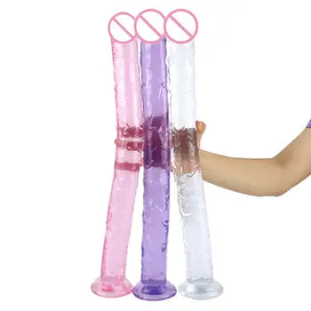 46 mm realistisk dildo - ultrablød silikone anal- og vaginal sexlegetøj til begyndere og eksperter