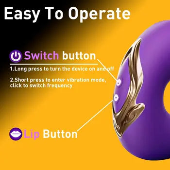 4-in-1 Rose Vibrator with Licking, Tapping, and Suction Modes for Clitoral & G-Spot Stimulation