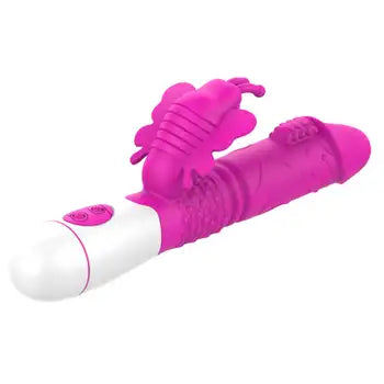 Měkká realistická svorka na dildo, vibrační stimulátor s motivem králíka a stimulací bodu G, masážní pomůcka v růžové barvě s ergonomickým designem, doprava zdarma, odeslání do 24 hodin