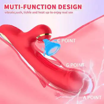 Vibromasseur lapin haut de gamme avec double stimulation du point G et du clitoris, présenté avec un design multifonctionnel et des points de stimulation, livraison gratuite.