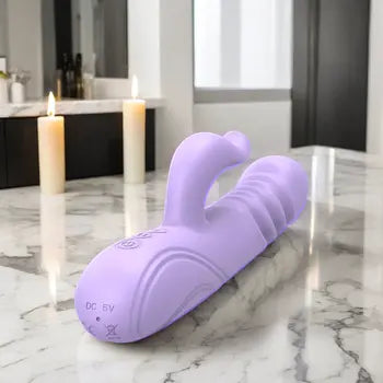 Powerful Rabbit Vibrator for Women - Dual Stimulation Silicone Adult Toy with 10 Speeds
