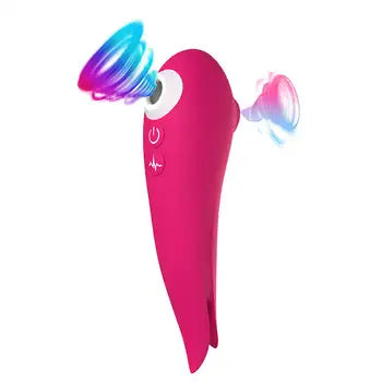 Premium Clitoral Stimulator with 10 Vibrating Modes - Sucking & Licking Adult Toy