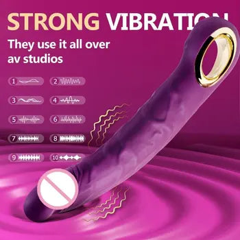 USB Rechargeable Waterproof G-Spot Vibrator with Handle Design - Women's Pleasure Toy