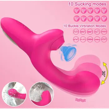 Vibrador de lujo con forma de conejo para masaje del clítoris y el punto G, resistente al agua, juguetes sexuales para adultos con 10 modos de succión y vibración, envío gratuito.