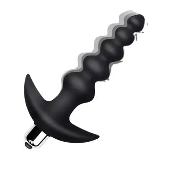 10-Vibration-Mode Waterproof Silicone Anal Beads Vibrator for Pleasure