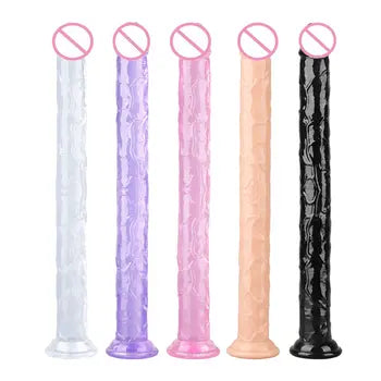46 mm realistisk dildo - ultrablød silikone anal- og vaginal sexlegetøj til begyndere og eksperter