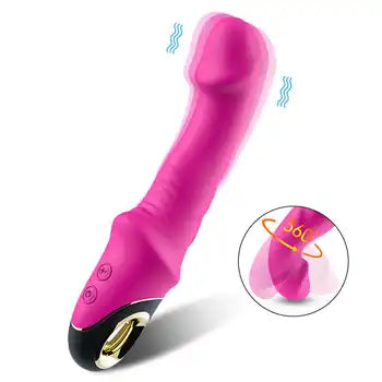 Stimolatore clitorideo per il punto G ricaricabile con 10 modalità di vibrazione e ricarica USB, colore rosa, design ergonomico e spedizione gratuita.