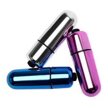 Vícerychlostní mini vibrátor tichý, vodotěsný a dobíjecí přes USB ve stříbrné, růžové a modré barvě s dopravou zdarma a diskrétním balením.