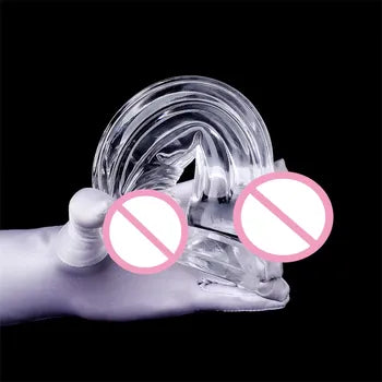 Transparent TPE Realistic Large Crystal Dildo for Women with Discreet Packaging