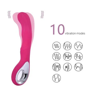 Premium G-Spot Vibrator with Clitoral Stimulator - Multi-Speed Silicone Massager for Women