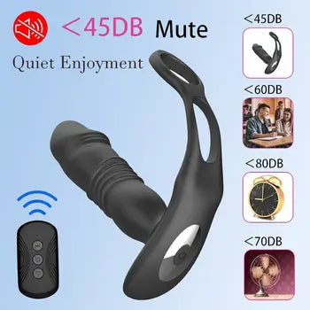 Premium APP Controlled Anal Vibrator for Men & Women - Silicone Butt Plug with Remote