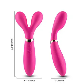 Kraftig oppladbar silikon G-punktsvibrator for kvinner med 10 vibrasjonsmoduser vist i rosa med gratis frakt og diskret emballasje.
