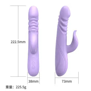Powerful Rabbit Vibrator for Women - Dual Stimulation Silicone Adult Toy with 10 Speeds