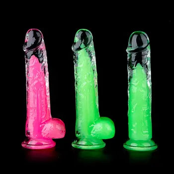 Realistic Crystal Dildo Anal Sex Toy Extremely Soft Small Beginner-Friendly Jelly Dildo