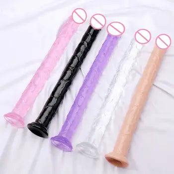 46 mm realistisk dildo - ultrablød silikone anal- og vaginal sexlegetøj til begyndere og eksperter
