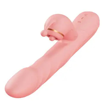 Heating Rabbit Vibrator with G-Spot Stimulation and Clitoral Massage for Women - 10 Speed Vibrating Thrusting Sex Toy